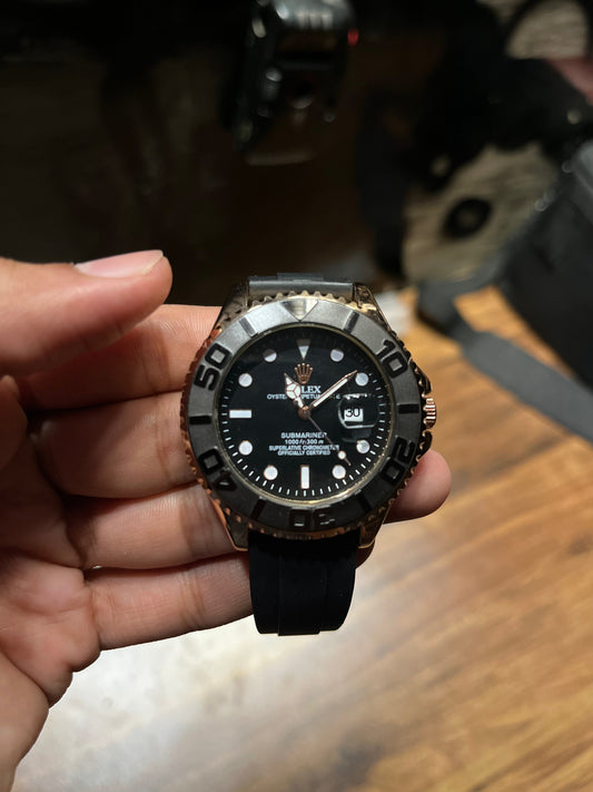RX Yacht-M Black RoseGold