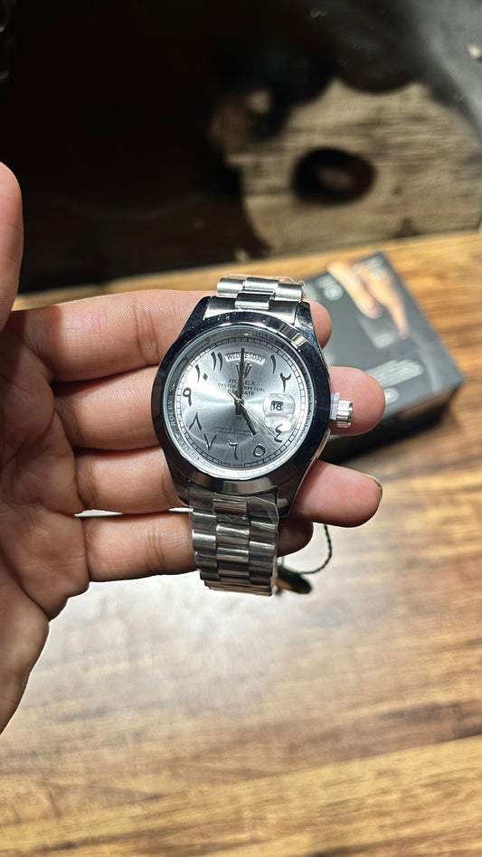 RX Day-Date Arabic Silver