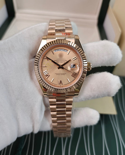 RLX - Day Date Rosegold Everose Roman