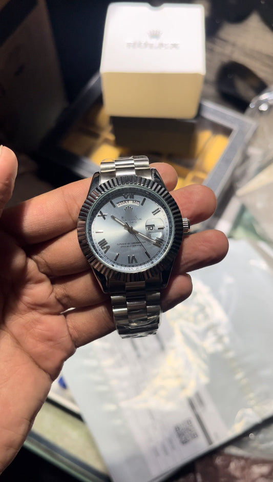 RX Day-Date Roman silver