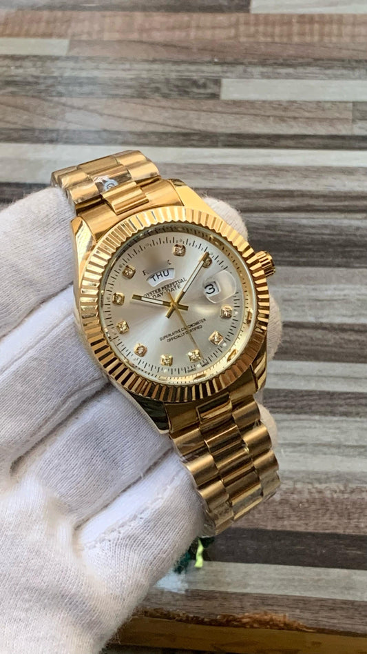 RX Day-Date stone Silver All Gold